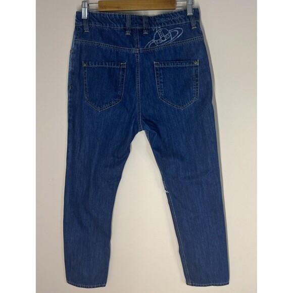 Vivienne Westwood Anglomania Jeans Size 27 New Boyfriend Style Distressed - Picture 5 of 12